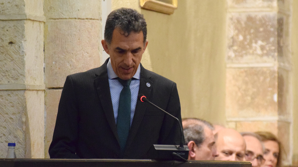 Gallego, en su discurso. / Rocío Pardos