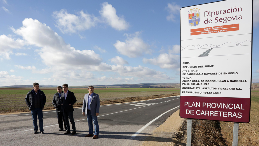 El presidente de la Diputación visitó esta semana las obras ejecutadas. / el adelantado