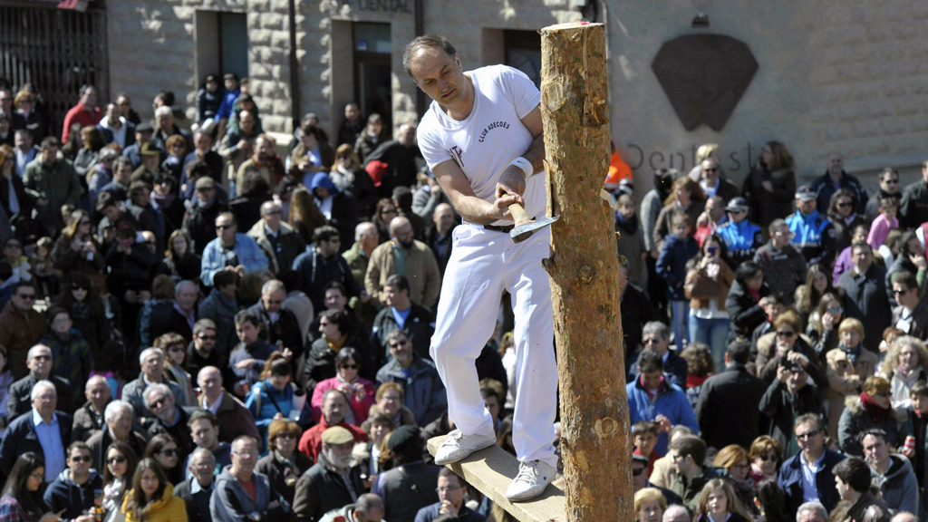 San Lorenzo de El Escorial acogerá la presentación de los Gabarreros 1 Fiesta de los gabarreros en una anterior edición. / E.A.