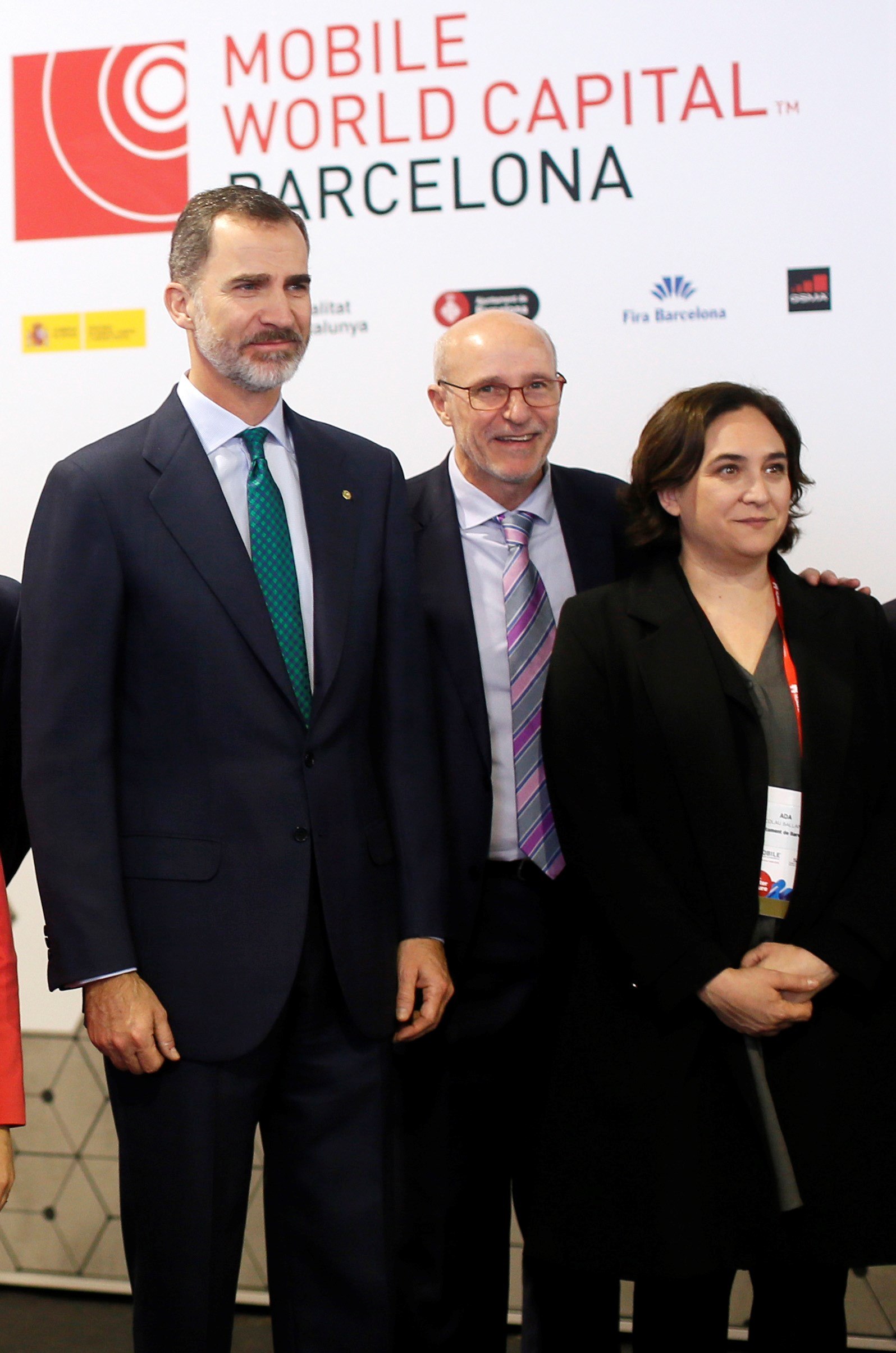 El Rey Felipe VI junto a la alcaldesa de Barcelona, Ada Colau. / EfeEl Rey Felipe VI junto a la alcaldesa de Barcelona, Ada Colau.