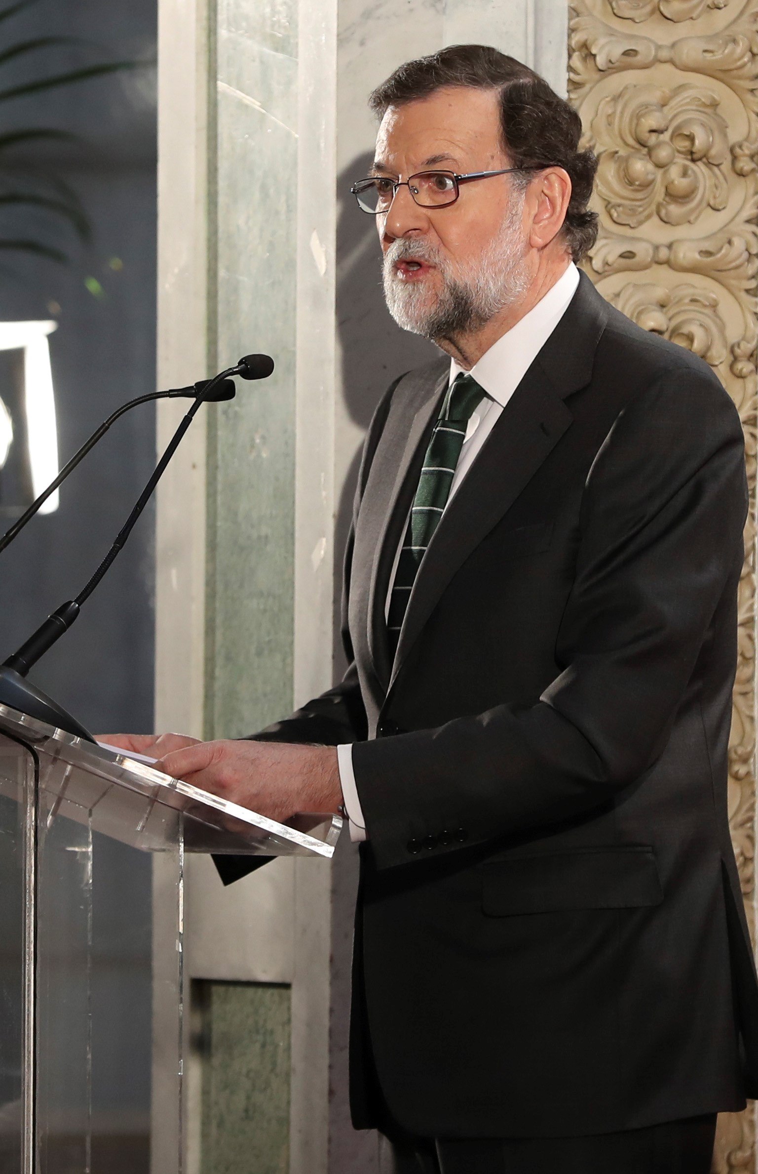 El presidente del Gobierno, Mariano Rajoy, en su intervención.