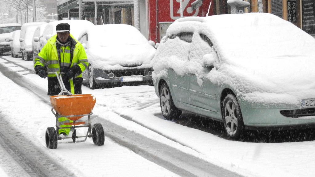 sigue nevando en Segovia
