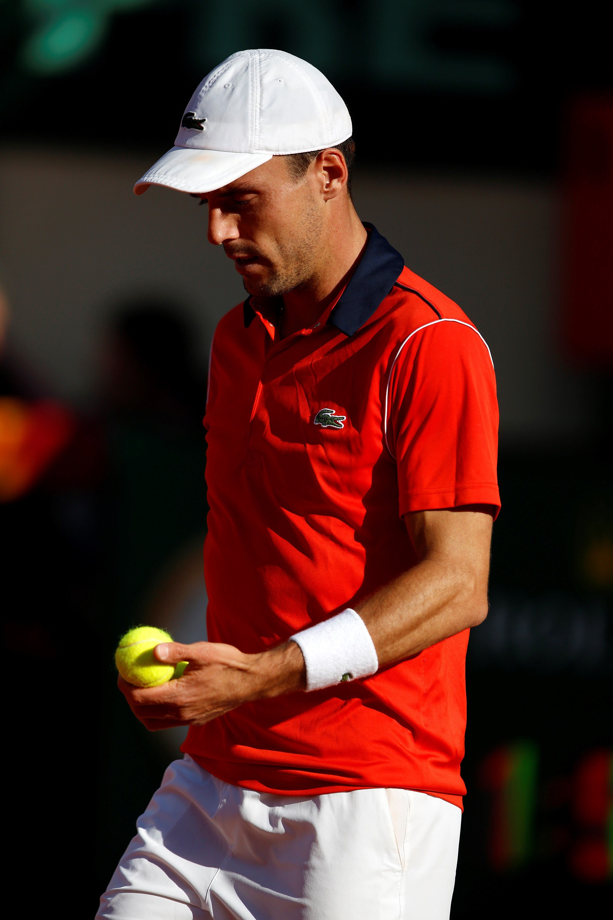 El tenista español Roberto Bautista, durante el partido en la Copa Davis.