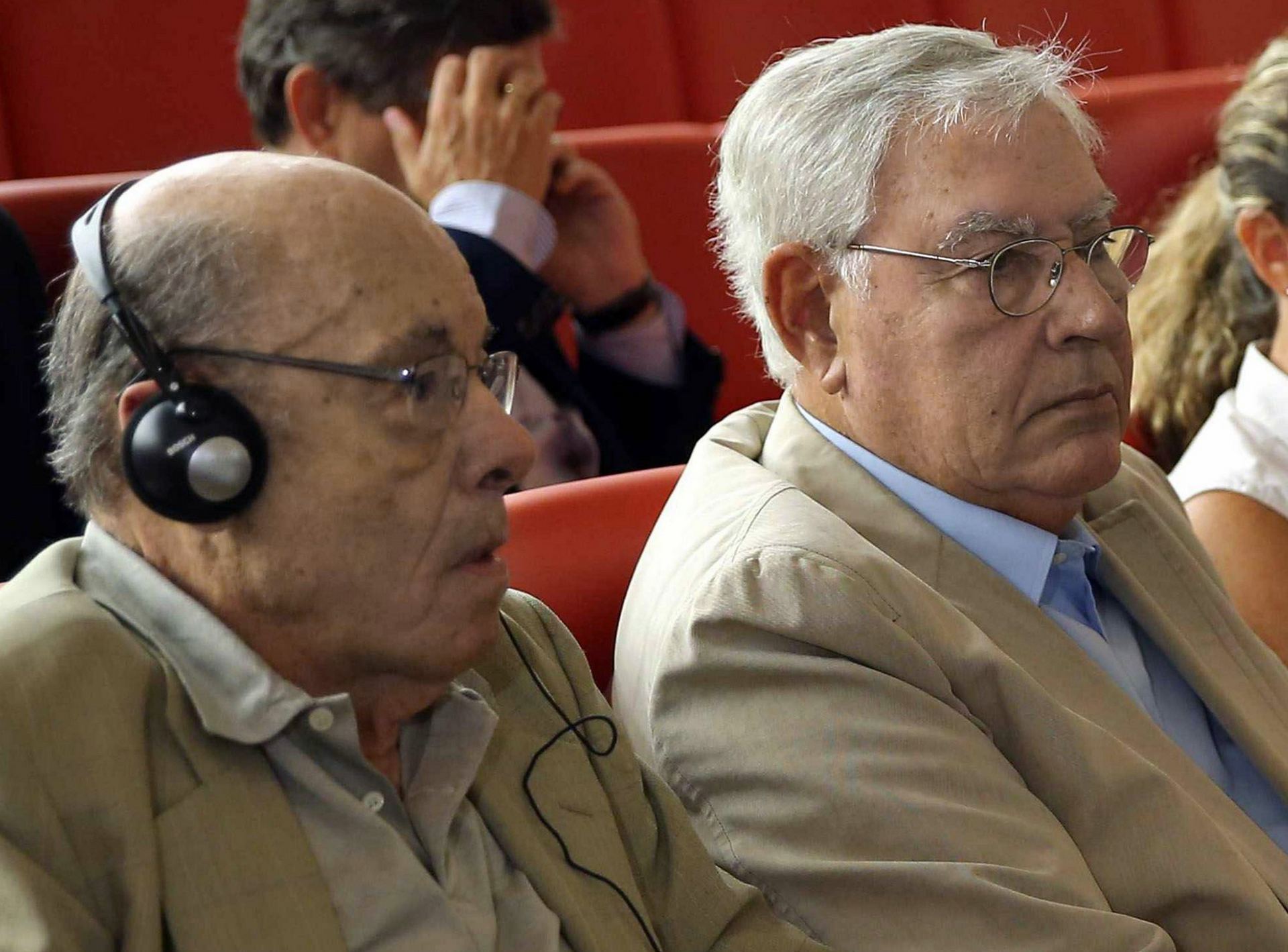 Los exdirigentes del Palau de la Música y condenados por su expolio, Fèlix Millet (i) y Jordi Montull.