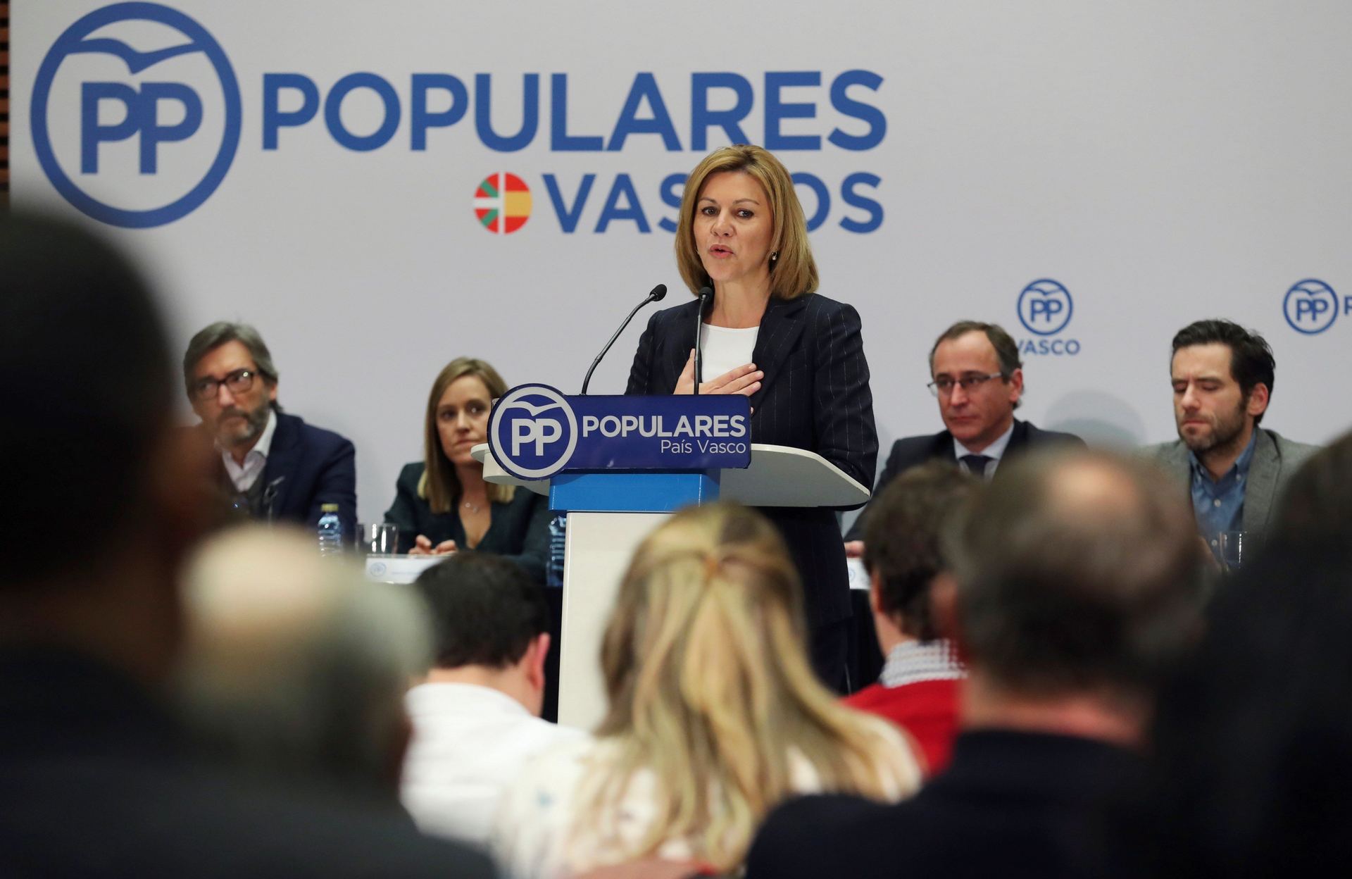 La dirigente popular y ministra de Defensa, María Dolores de Cospedal.