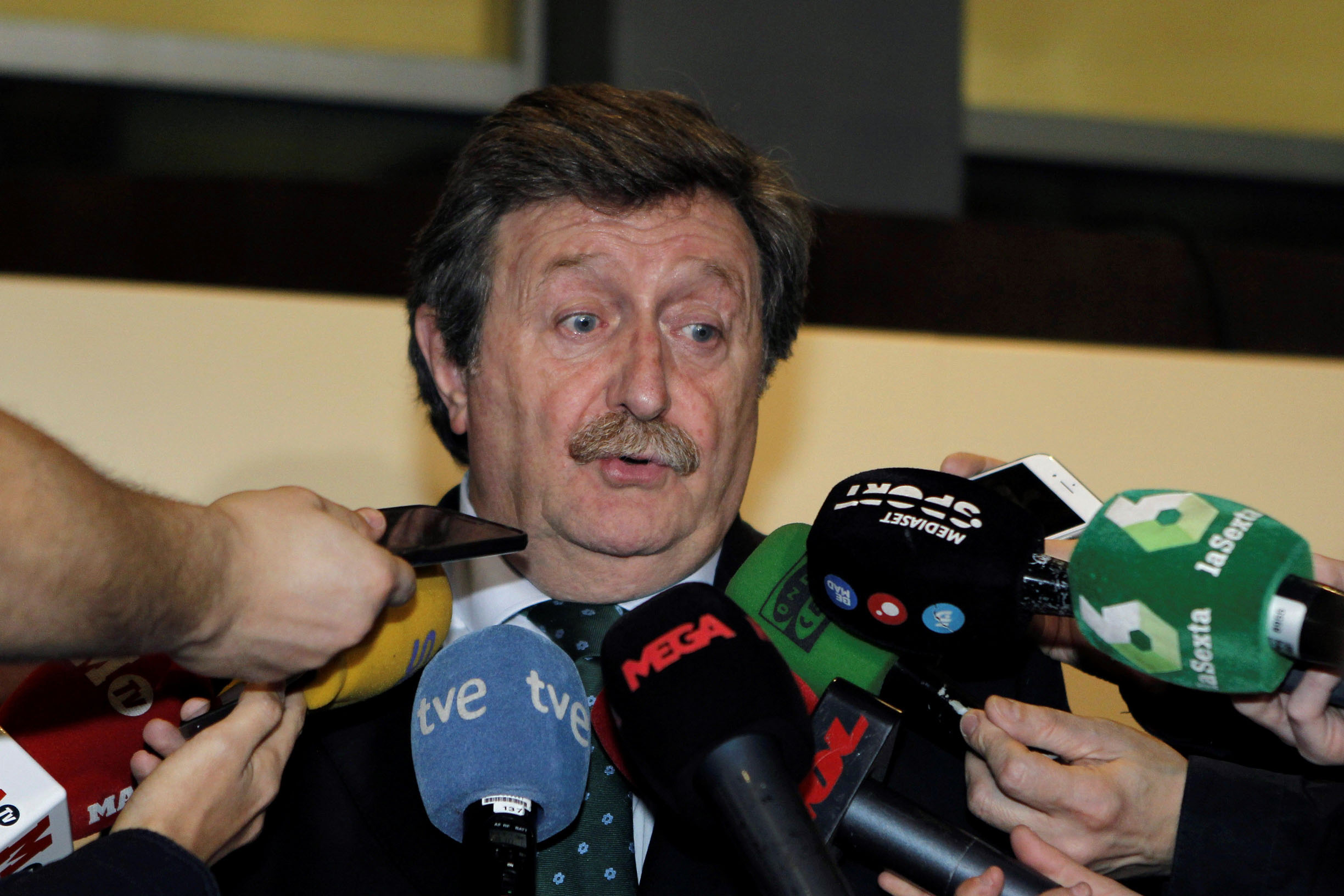 Juan Luis Larrea, presidente en funciones de la RFEF.