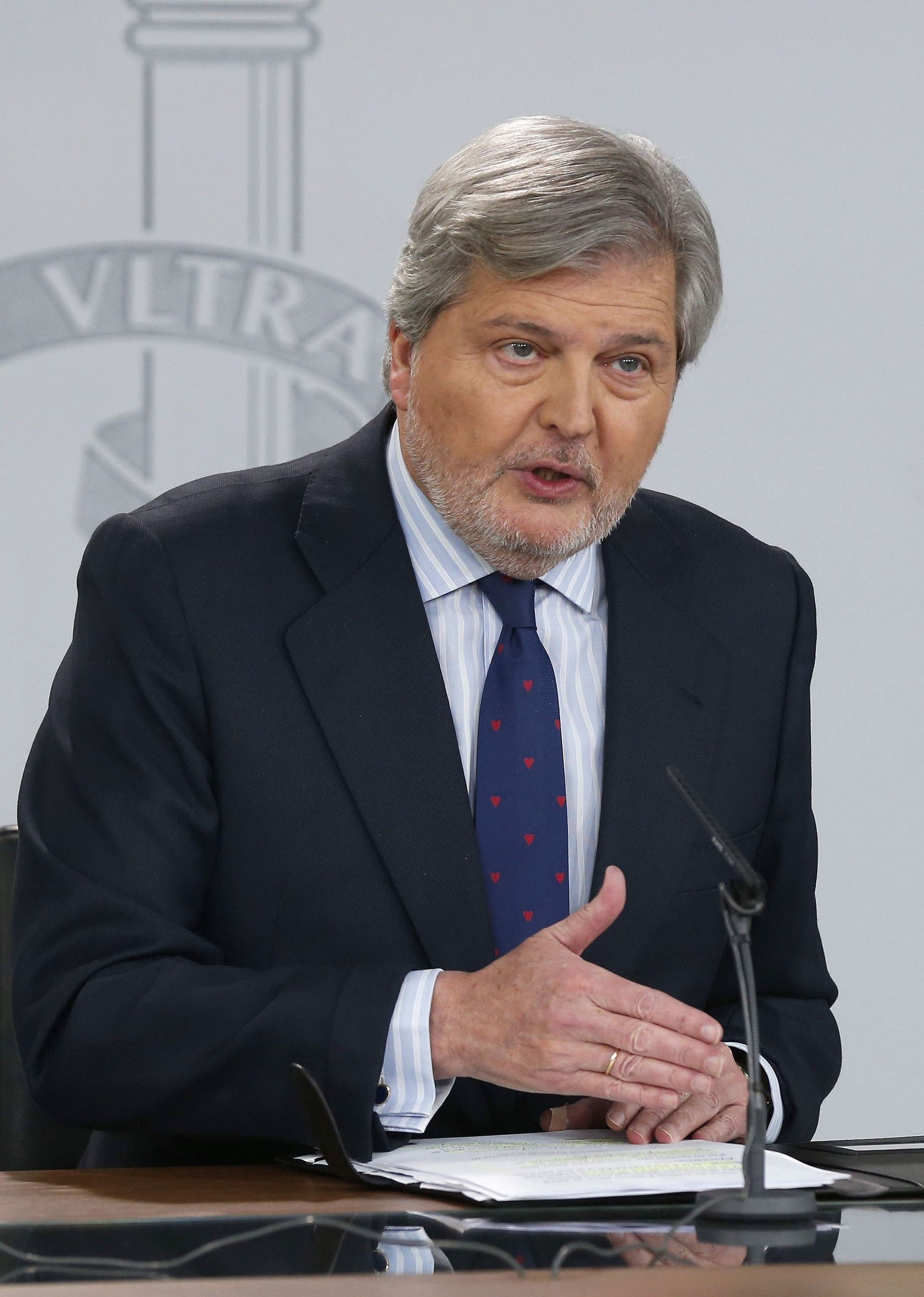 El ministro y portavoz del Ejecutivo, Íñigo Méndez de Vigo.