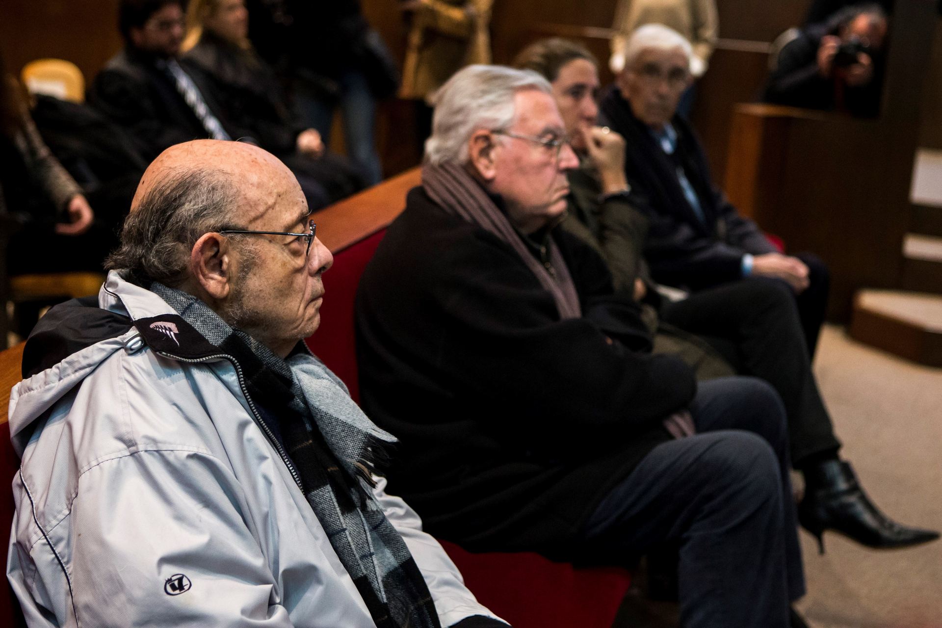 Felix Millet (i) y Jordi Montull durante la sesión de la vista.