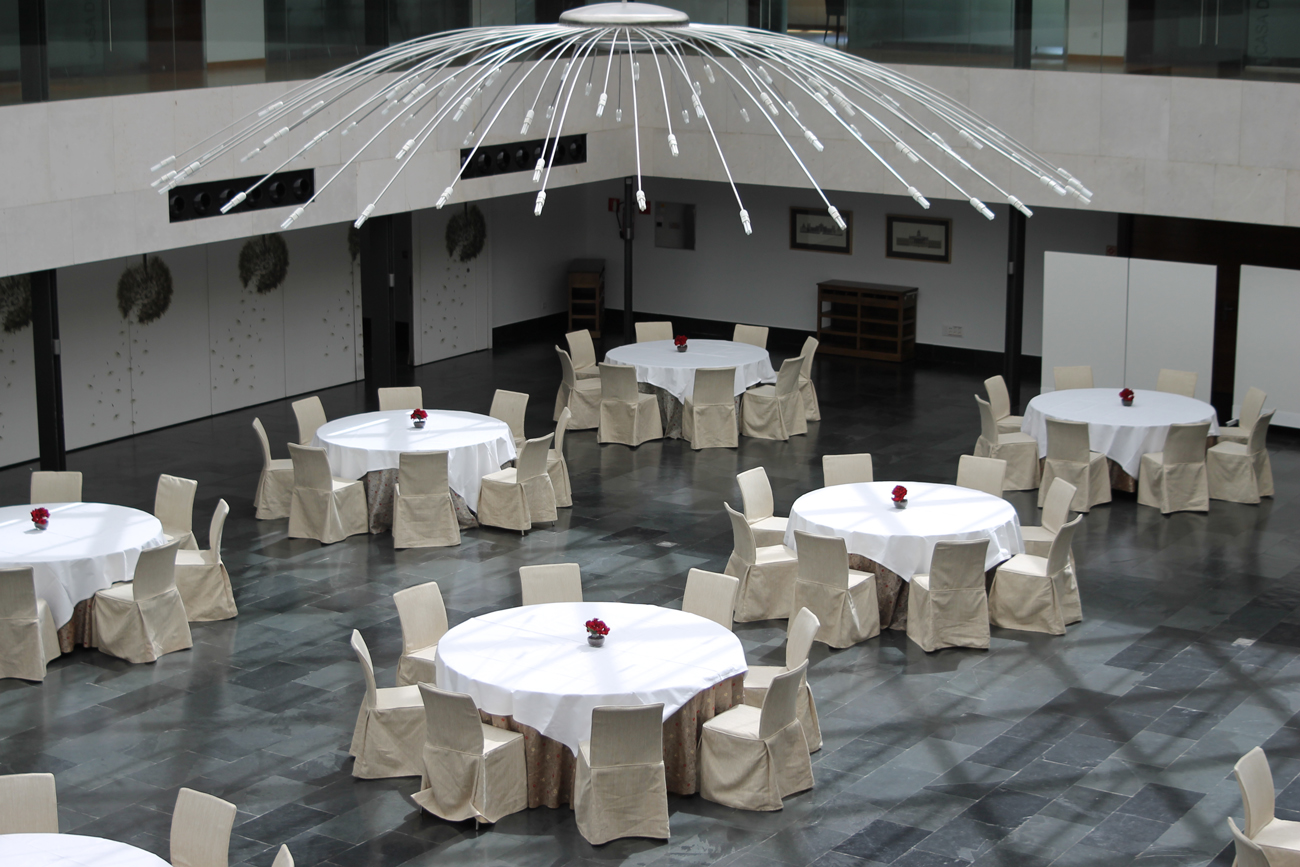 Imagen del interior del Parador Nacional de La Granja de San Ildefonso.