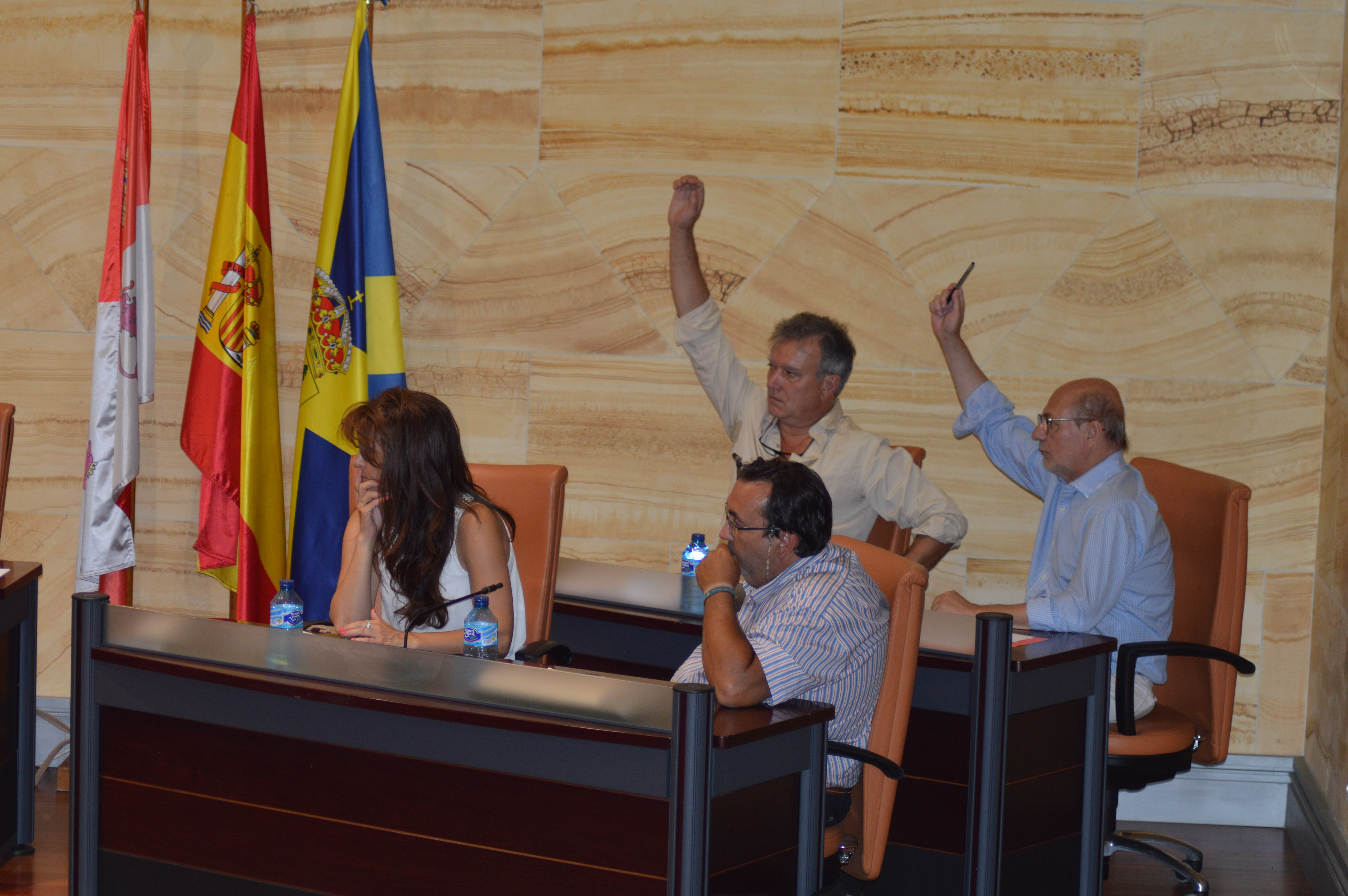 Imagen de archivo de uno de los plenos municipales en el Ayuntamiento del Real Sitio de San Ildefonso.