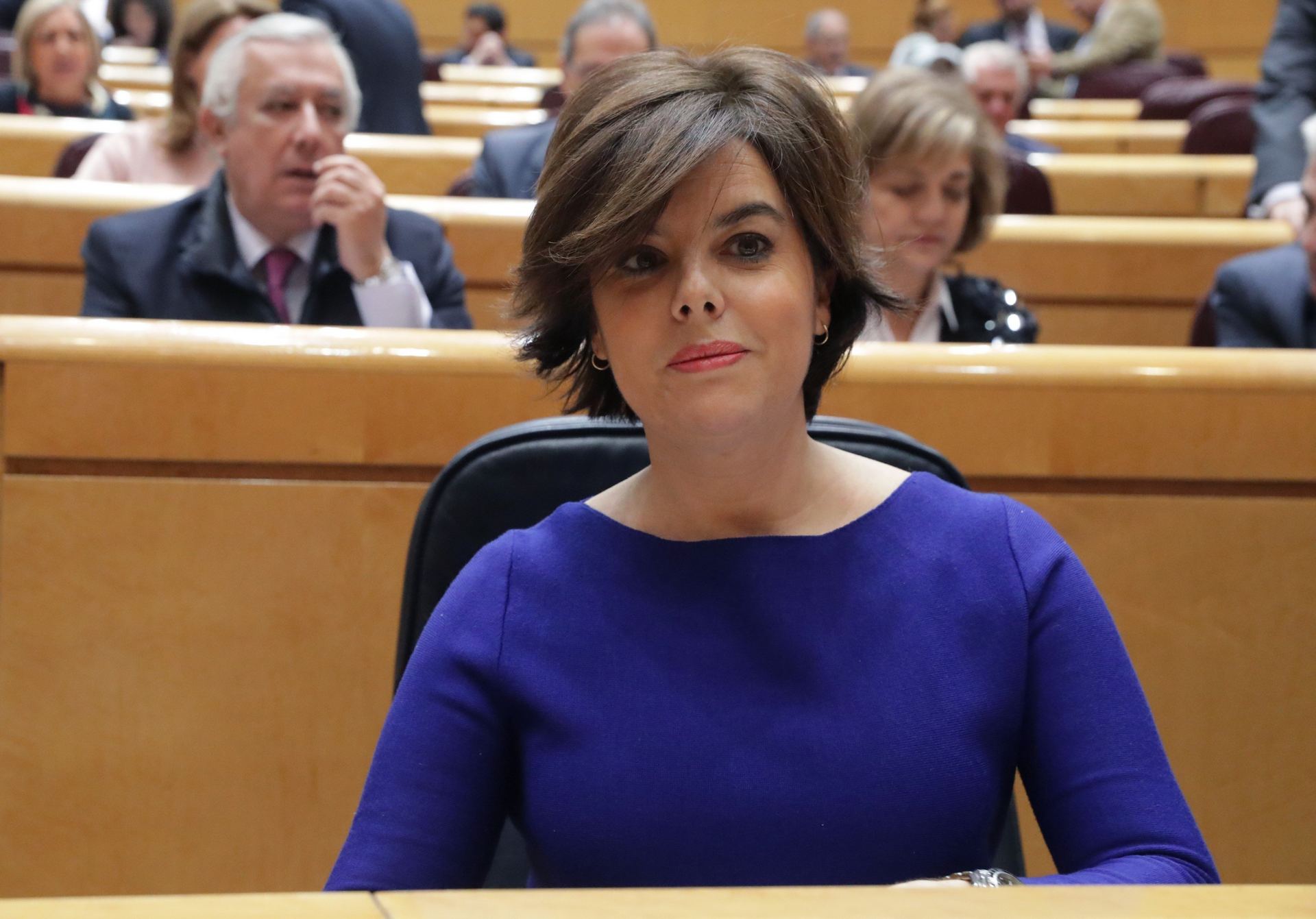 La vicepresidenta del Gobierno, Soraya Sáenz de Santamaría.