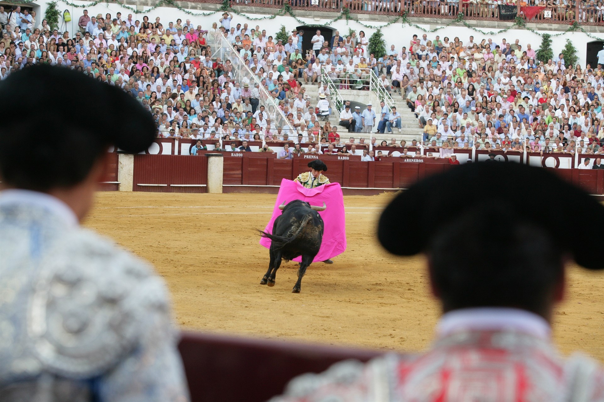 Imagen de archivo de una corrida de toros en la plaza de la malagueta, de la diputación de Málaga.