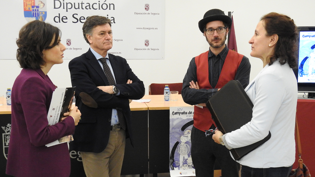 Presentación, ayer, de la Campaña de Animación a la Lectura. / Guillermo Herrero