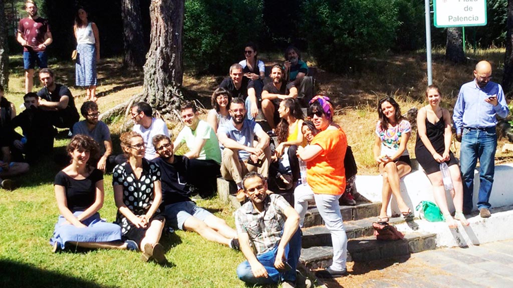 Artistas concentrados en la primera edición del encuentro. / el adelantado