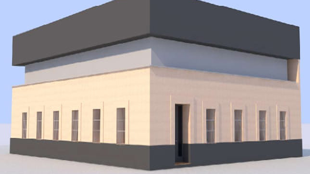 Dibujo de cómo será el almacén. / E.A.