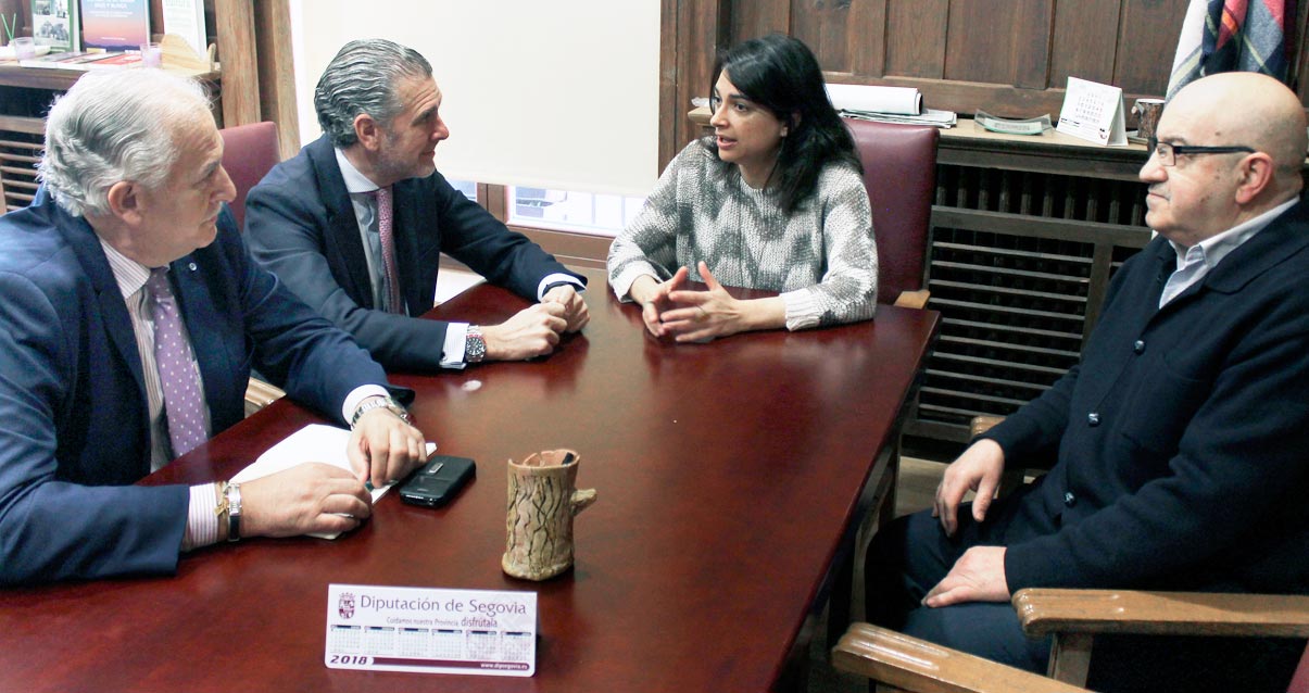 Un momento de la reunión celebrada en el Ayuntamiento de El Espinar. / el adelantado