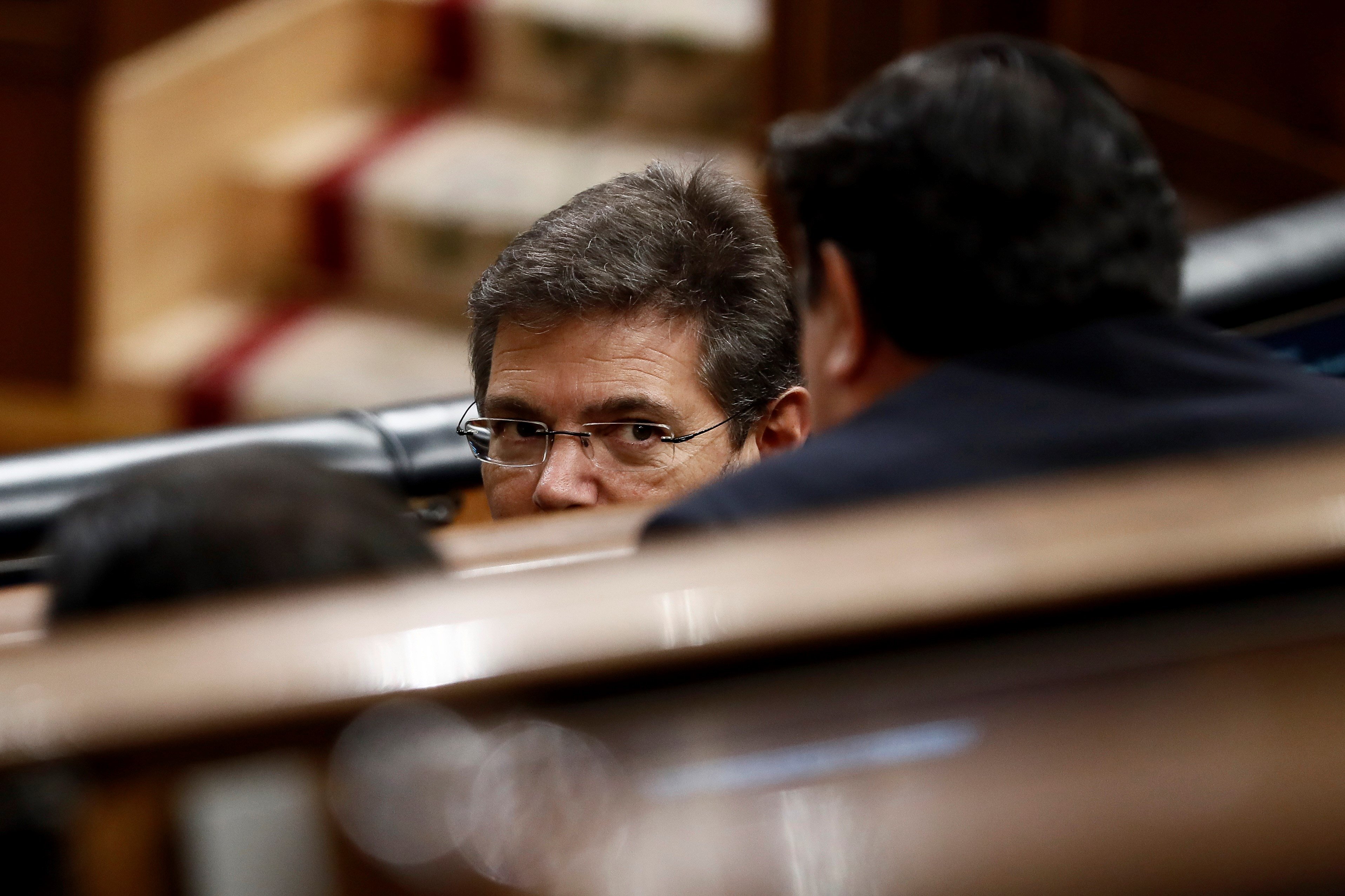 El ministro de Justicia, Rafael Catalá, en el Congreso.