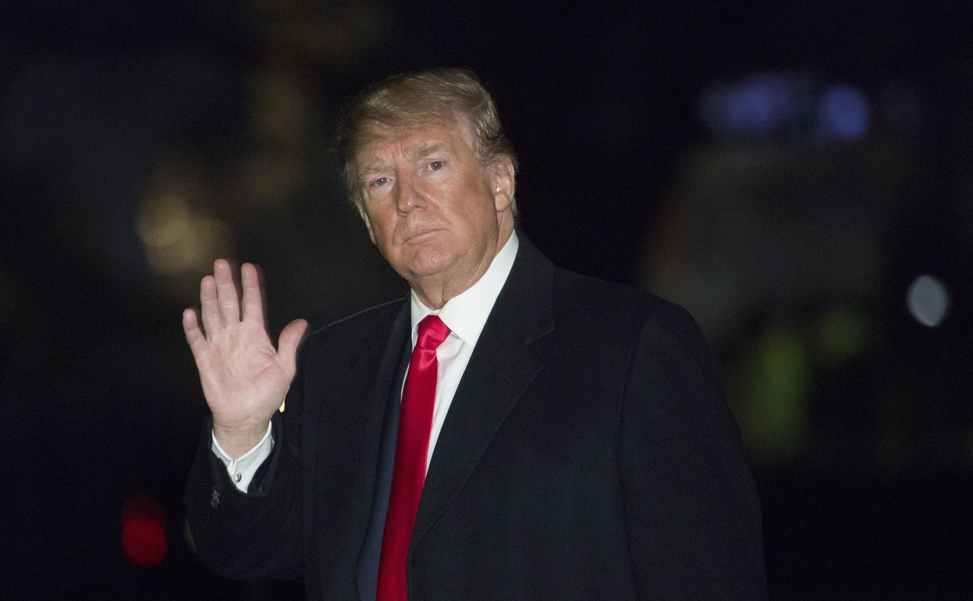 US President Donald J. Trump returns to The White House