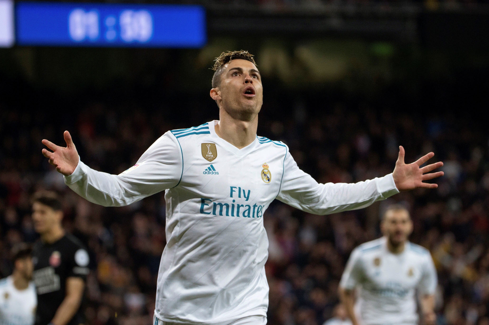 Cristiano confirmó su gran momento de forma con cuatro tantos en la goleada del Real Madrid ante el Girona.