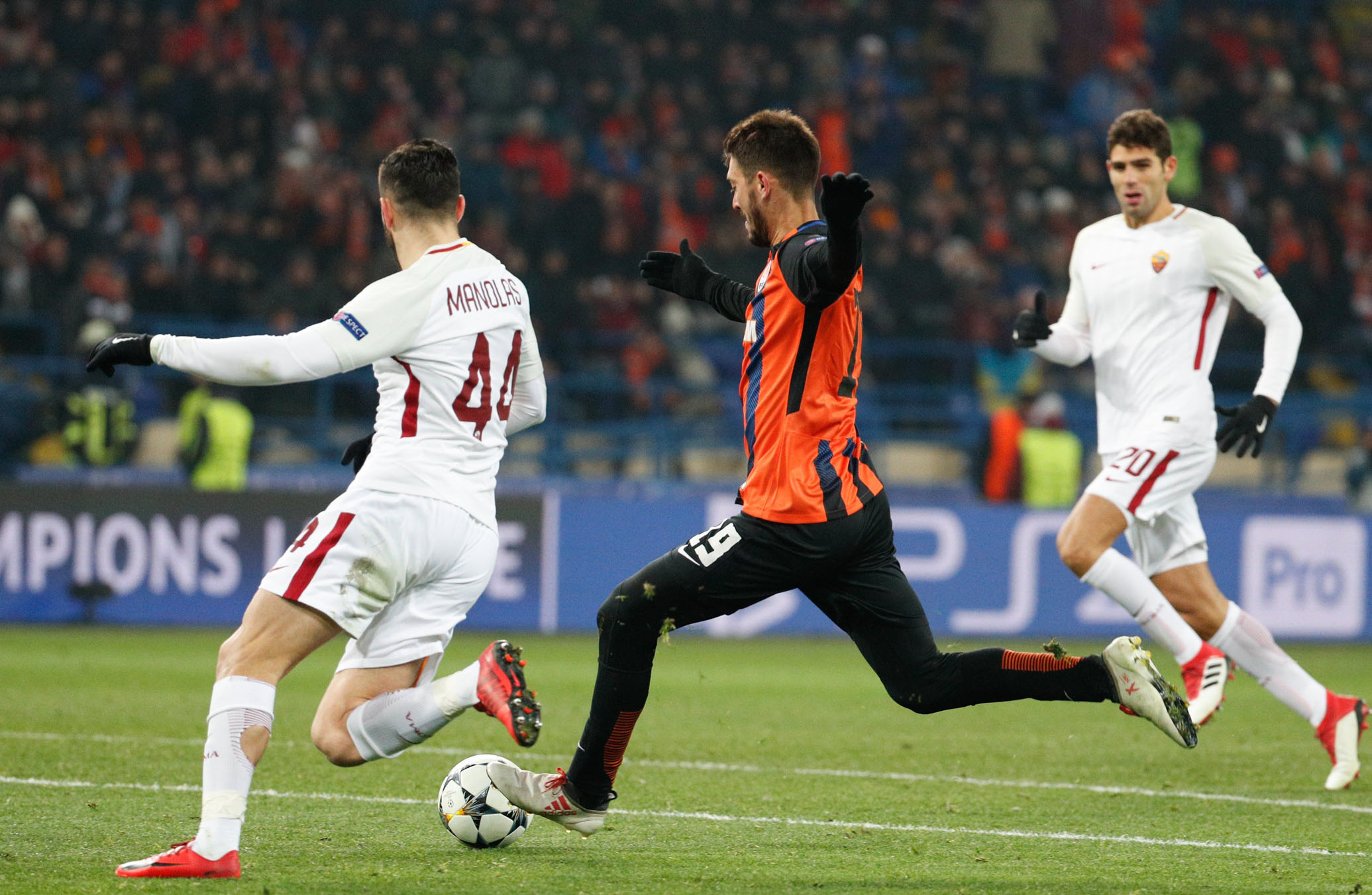 Facundo Ferreyra marcó el gol del empate para el Shakhtar en la ida.