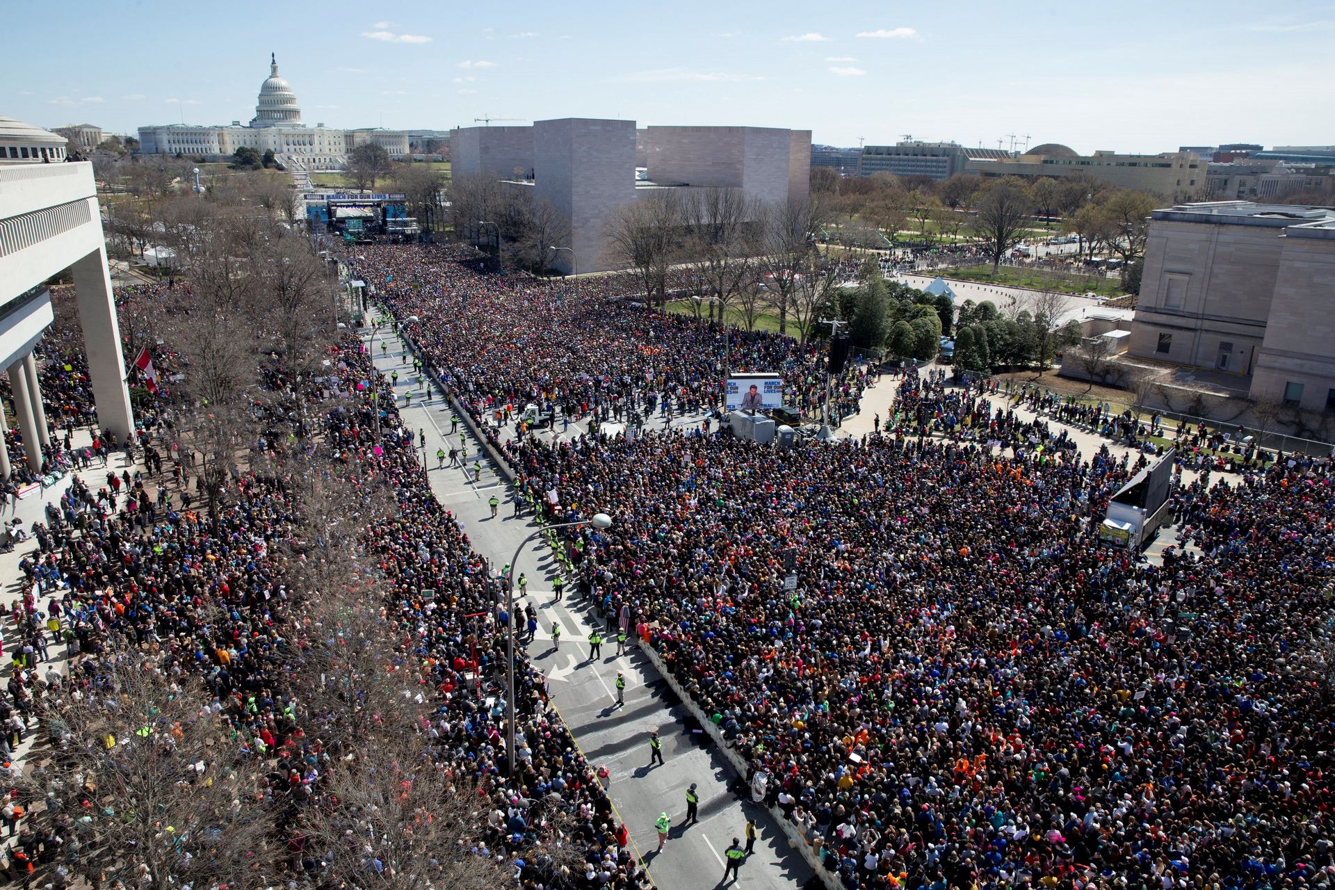 El presidente estadounidense, Donald J. Trump, haciendo unas declaraciones ante la prensa.