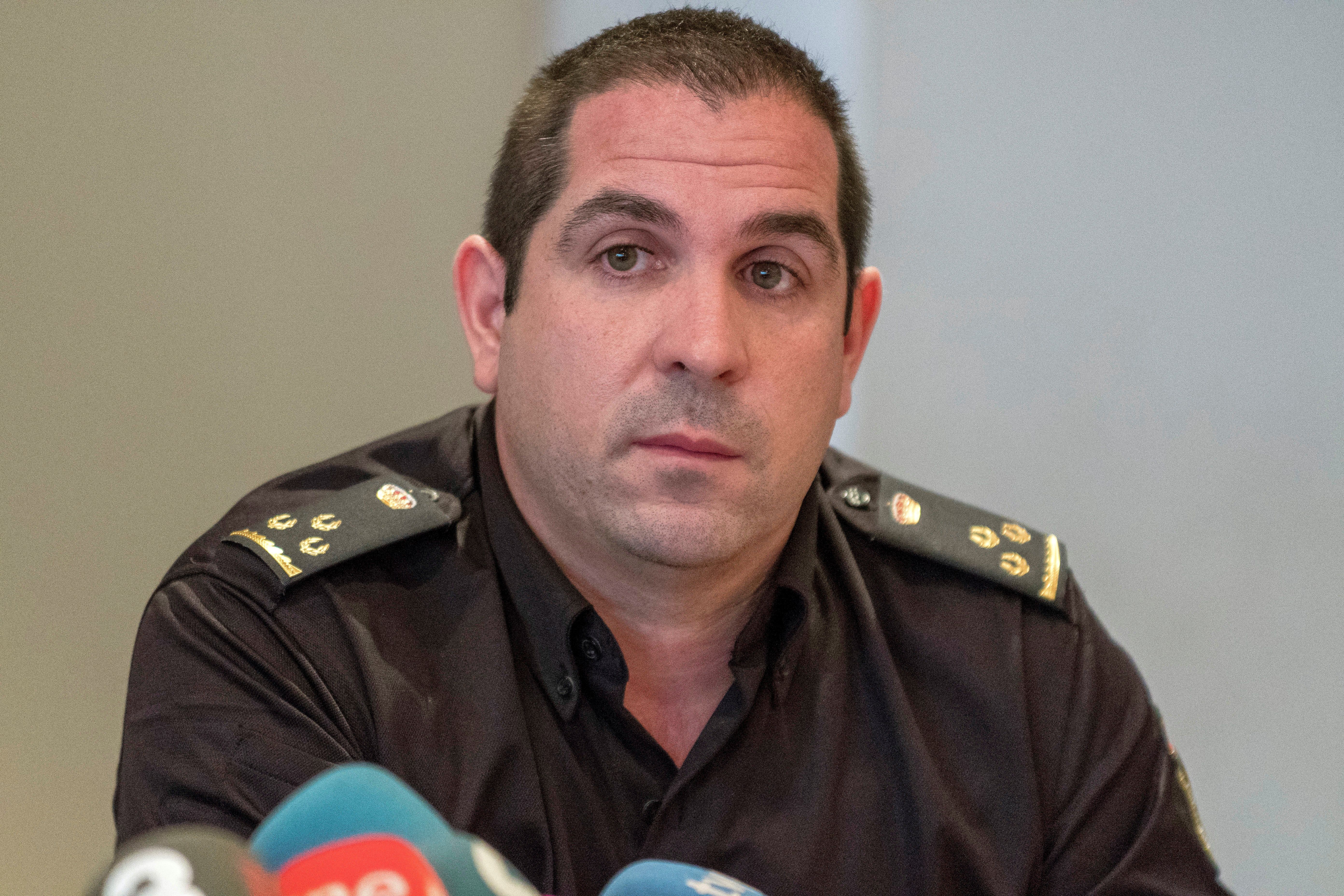 El inspector Gonzalo Calleja, encargado de dirigir la operación.