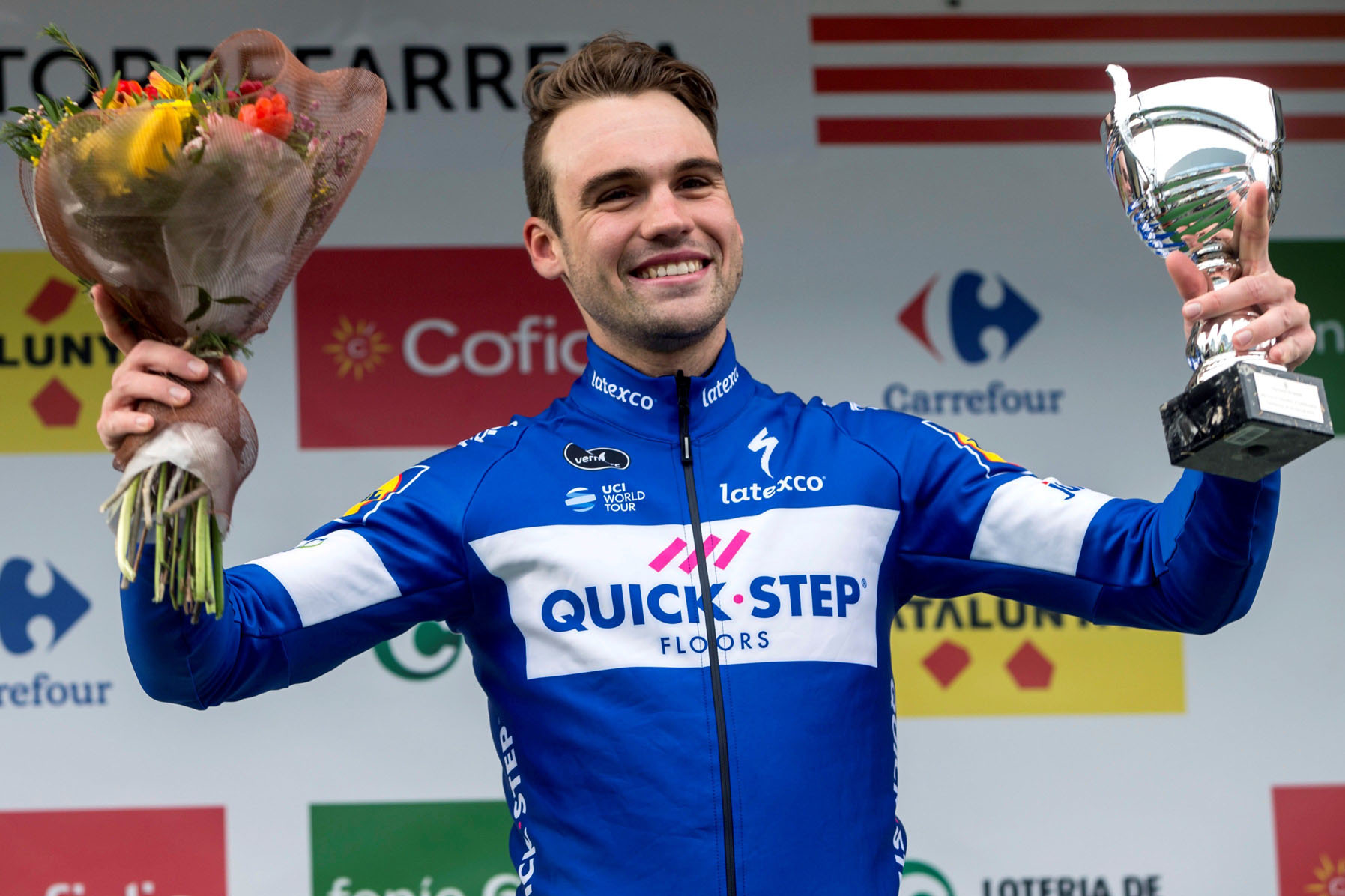 Maxi Schachmann se impone a Diego Rubio en la meta de Torrefarrera.