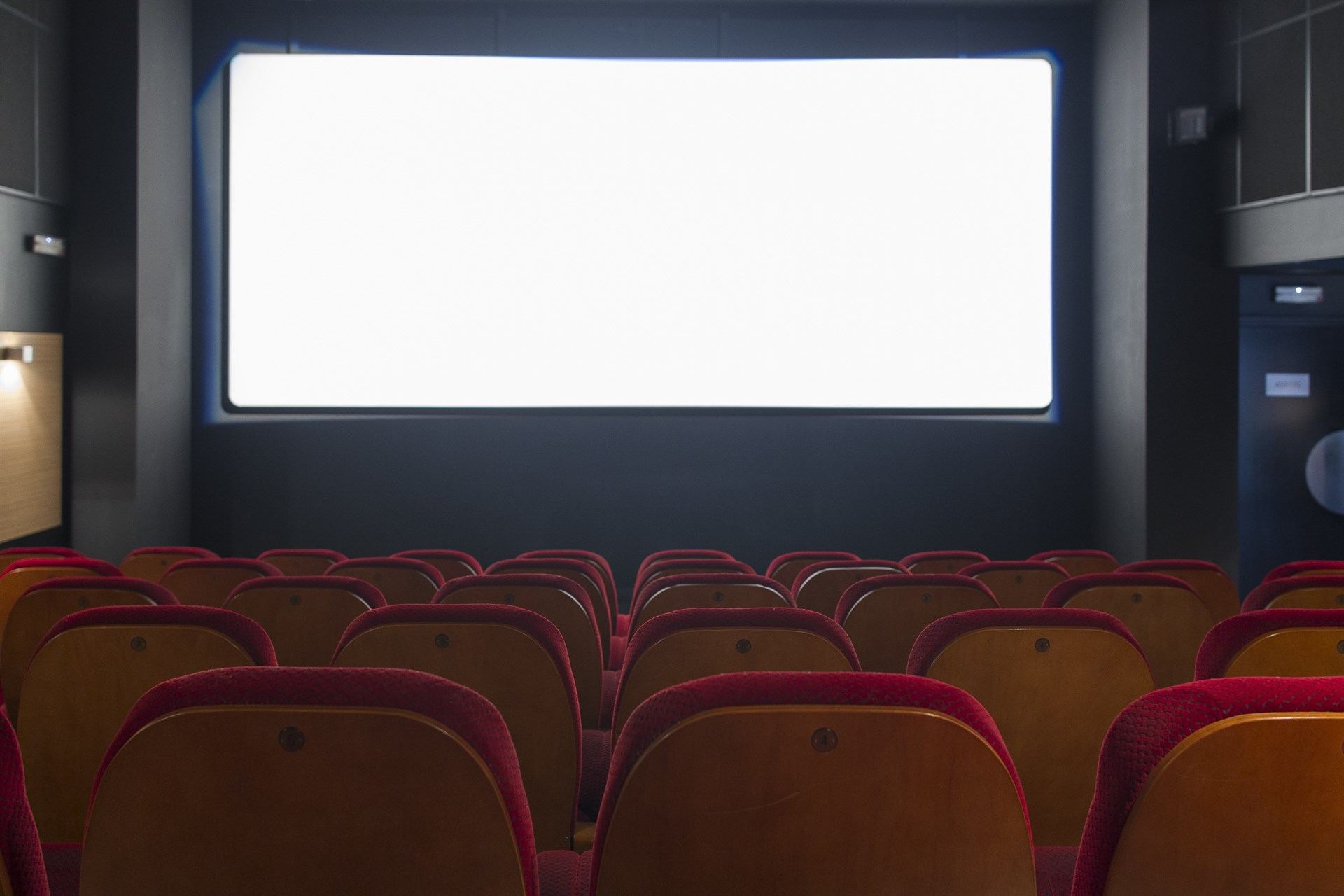 Imagen de archivo del interior de una sala de cine española.