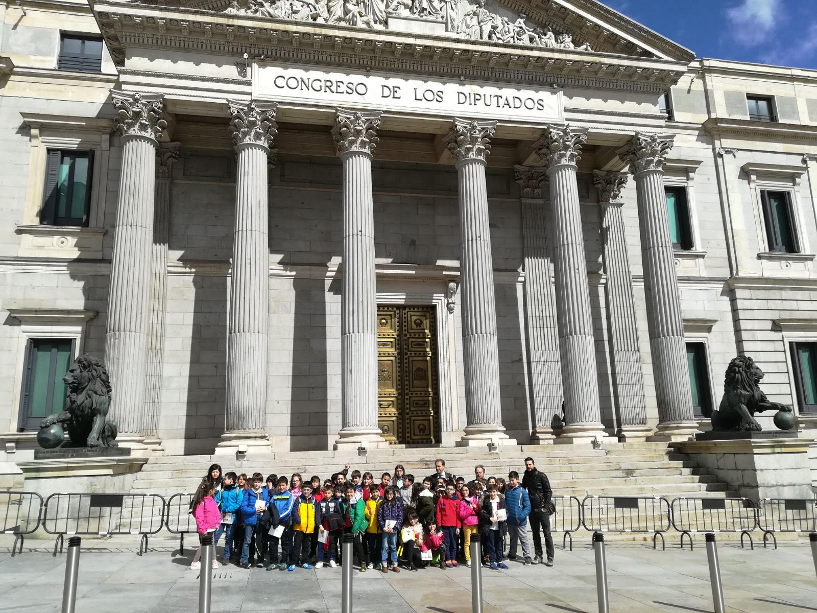 Los alumnos de cuarto disfrutaron mucho de su visita al Congreso.