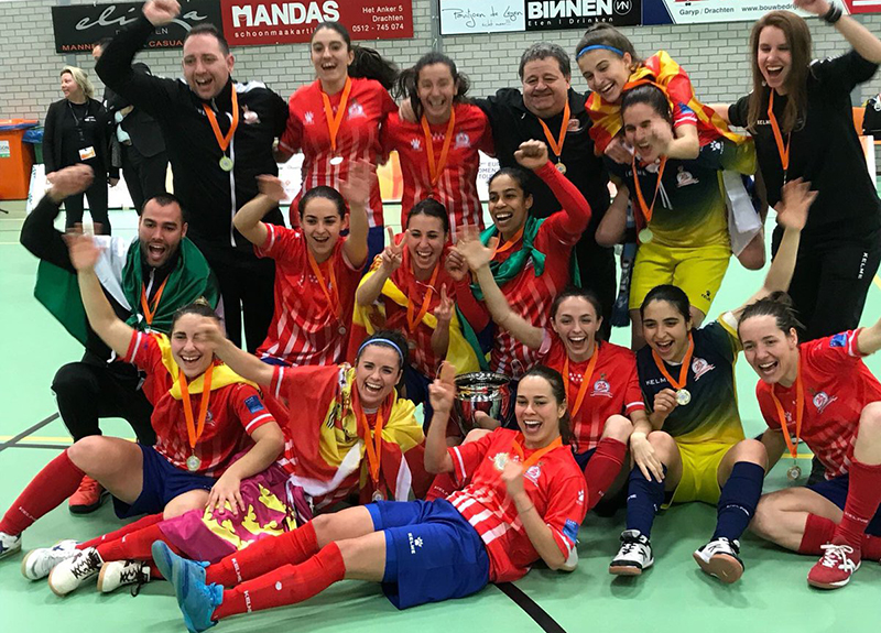 Estela García, campeona de Europa con el Futsi 1 futsi