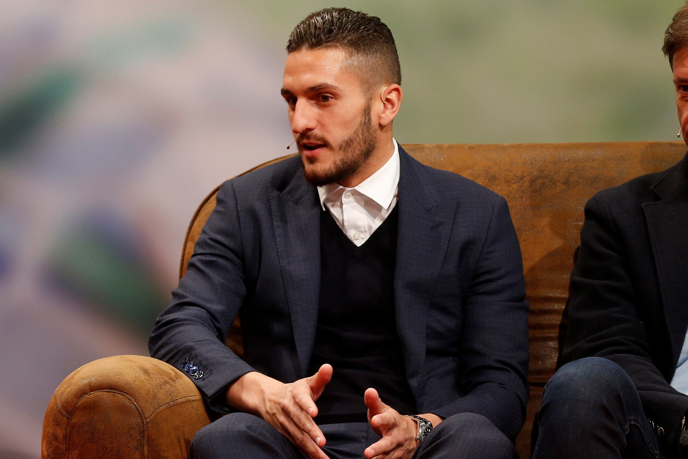 Koke, en el acto de Mahou.