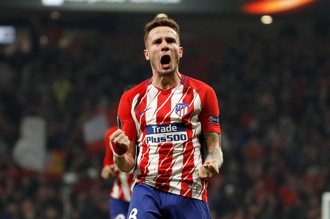 Saúl abrió el marcador con un gran zurdazo desde fuera del área.