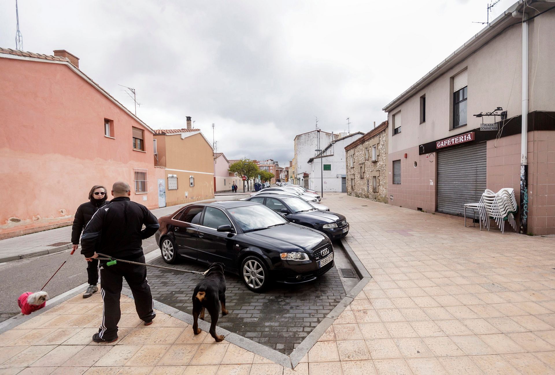 Establecimiento hostelero en la calle San Antón de la capital burgalesa donde empezó la agresión.