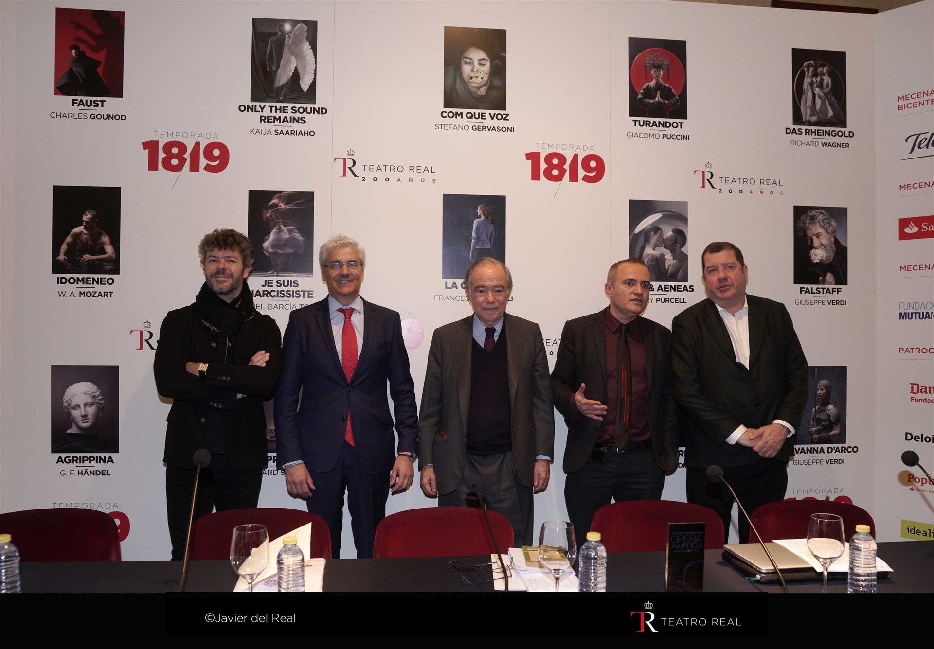 Instantánea de la presentación de la nueva temporada 2018-2019 del Teatro Real, en Madrid.