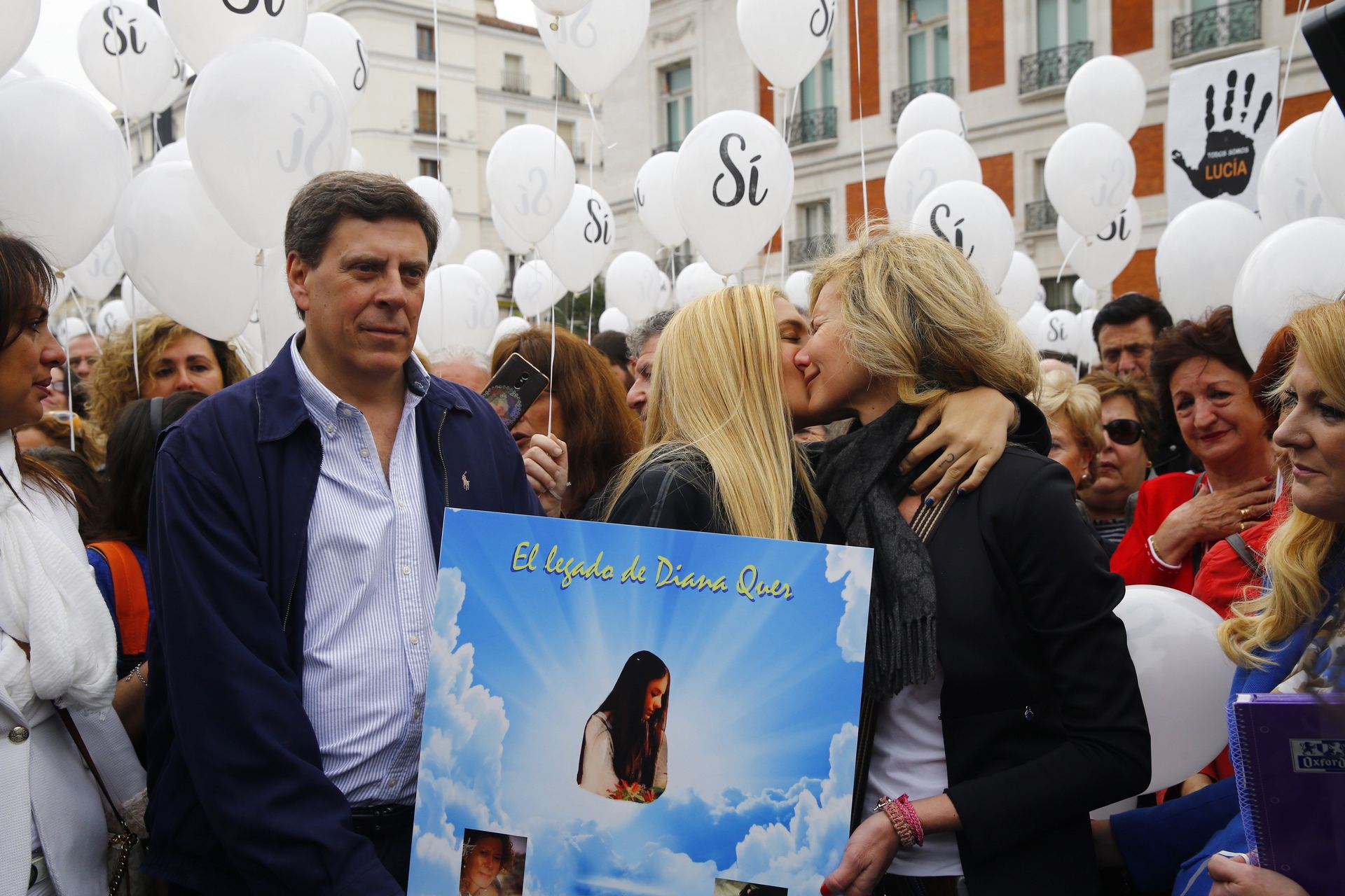 Manifestación a favor de la prisión permanente revisable