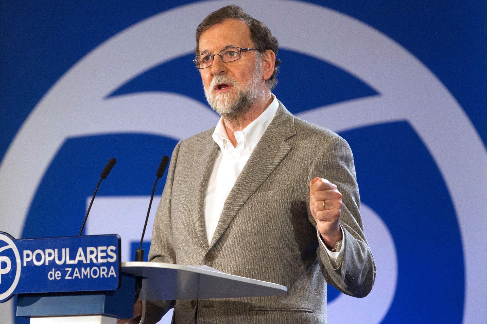 El presidente del Gobierno, Mariano Rajoy, durante su intervención en la convención del PP sobre el medio rural.
