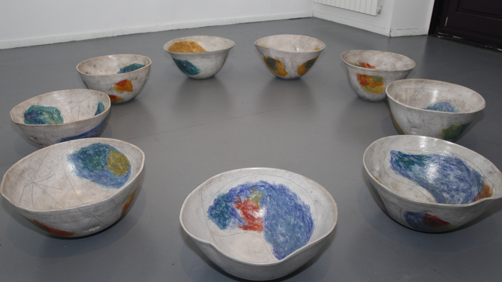 Varias de las cerámicas expuestas. / Nerea Llorente