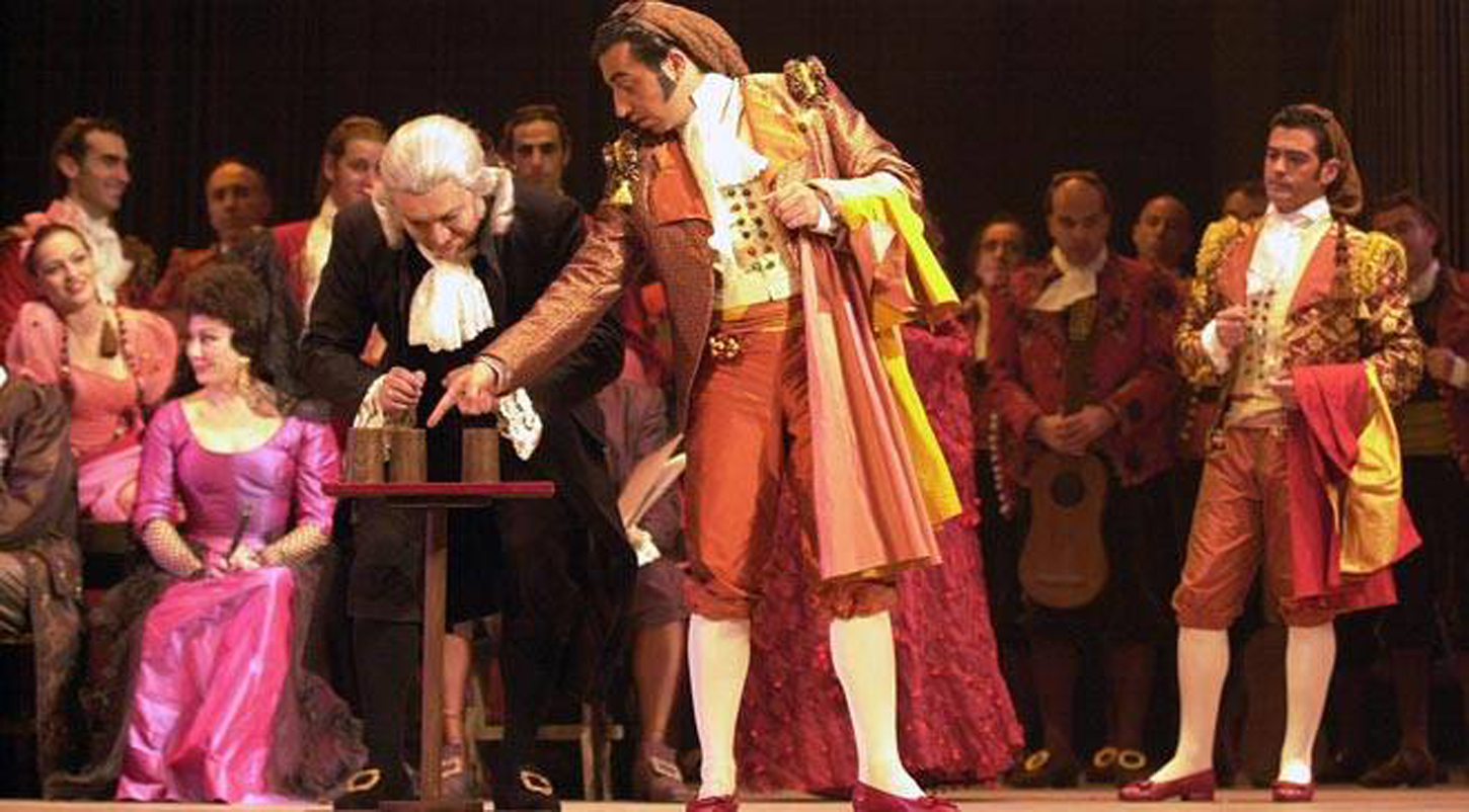 Escena de la represenación de la zarzuela ‘Pan y toros’ de los autores Francisco Asenjo Barbieri y José Picón.