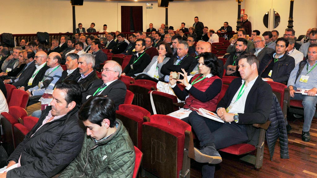 Asistentes a las mesas nacionales de precios del ovino y vacuno celebradas ayer en el Teatro Juan Bravo de la capital segoviana. / kamarero