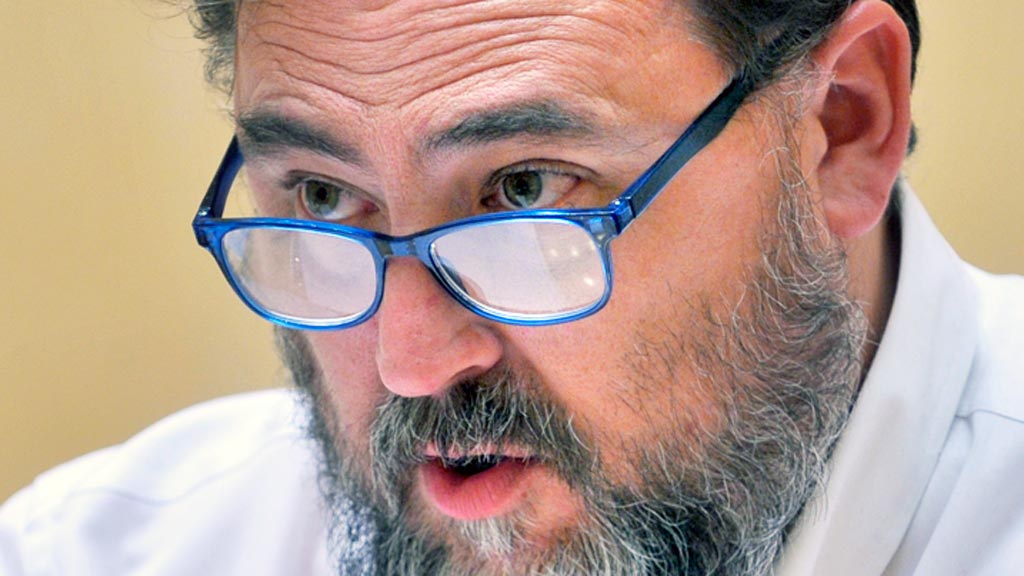 Cosme Aranguren en el pleno