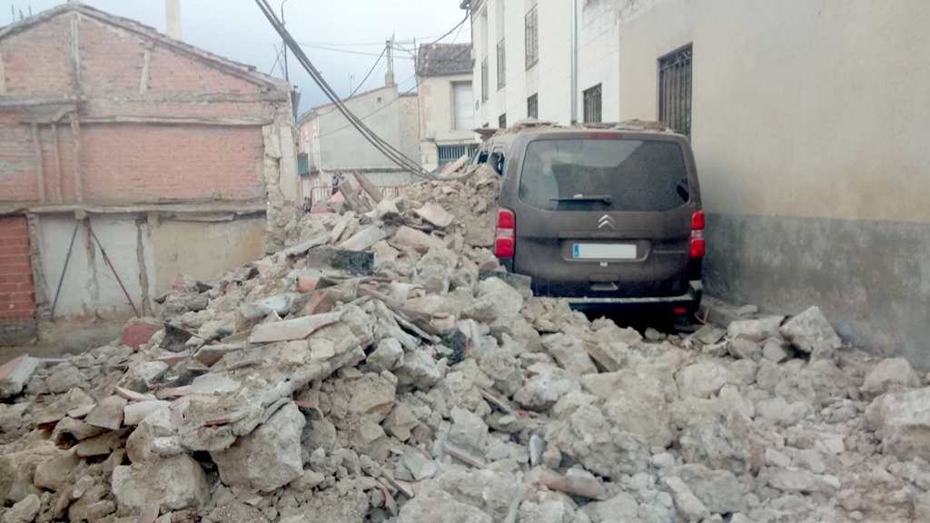 Estado en que quedó el coche. / E.A.