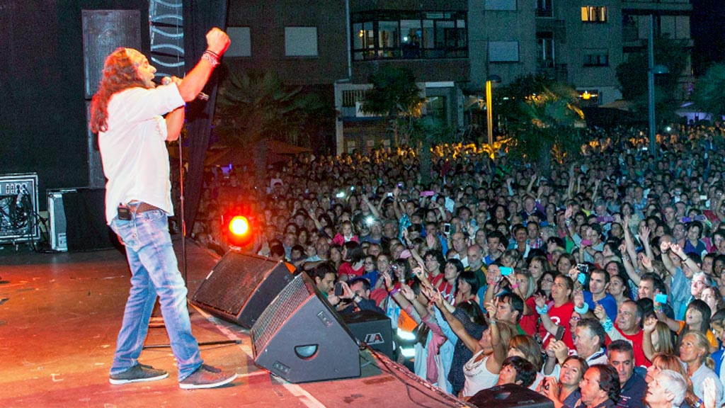 El artista sevillano, durante un concierto. / EUROPA PRESS