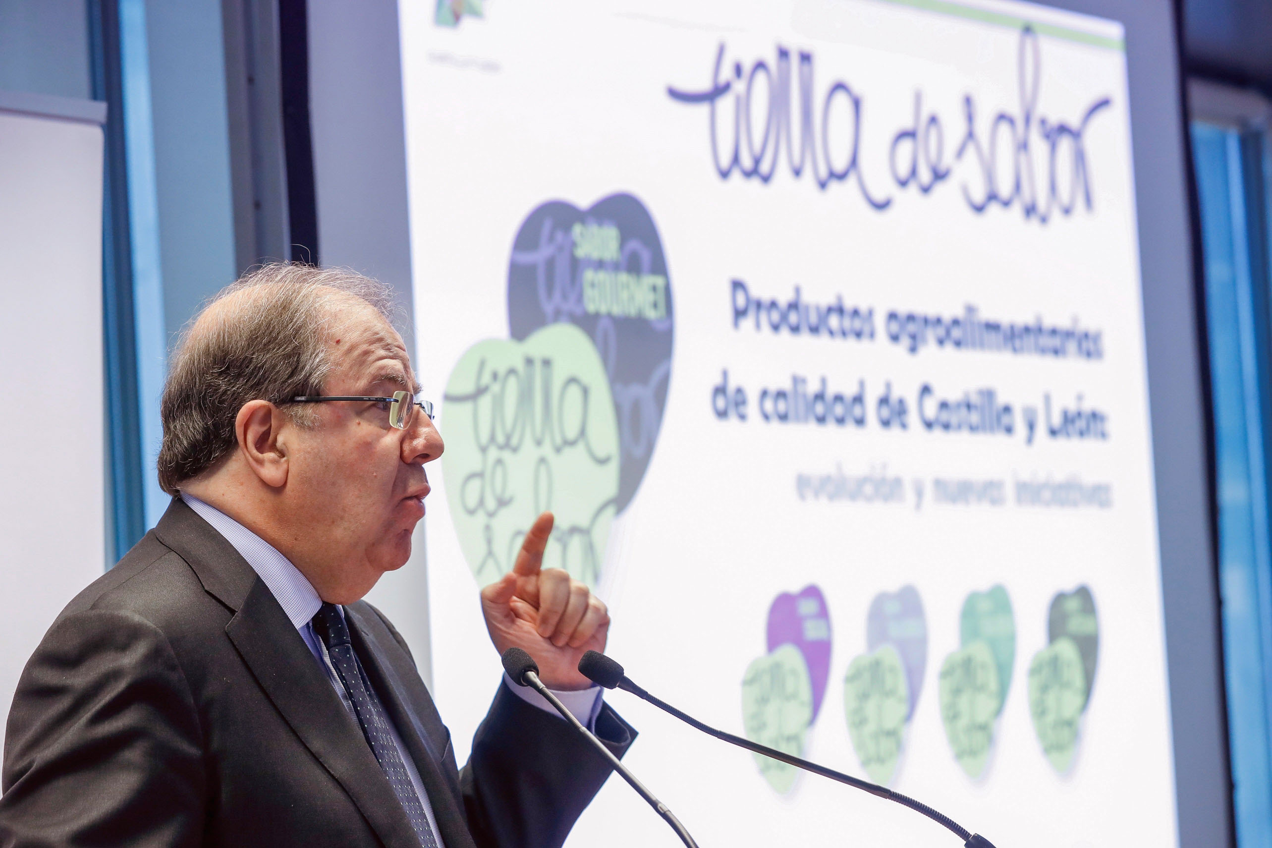 El presidente de la Junta de Castilla y León, Juan Vicente Herrera, en un acto anterior.