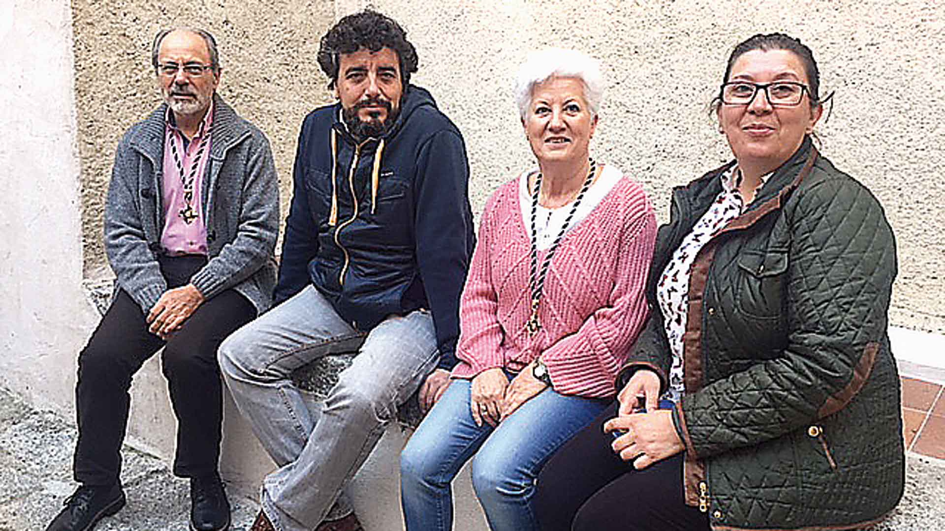 José María Vega, Mari Cruz Riesco, Nacho Peiro y Esther Bermejo, (organizadores de la Predicaminata del día 26 de mayo)