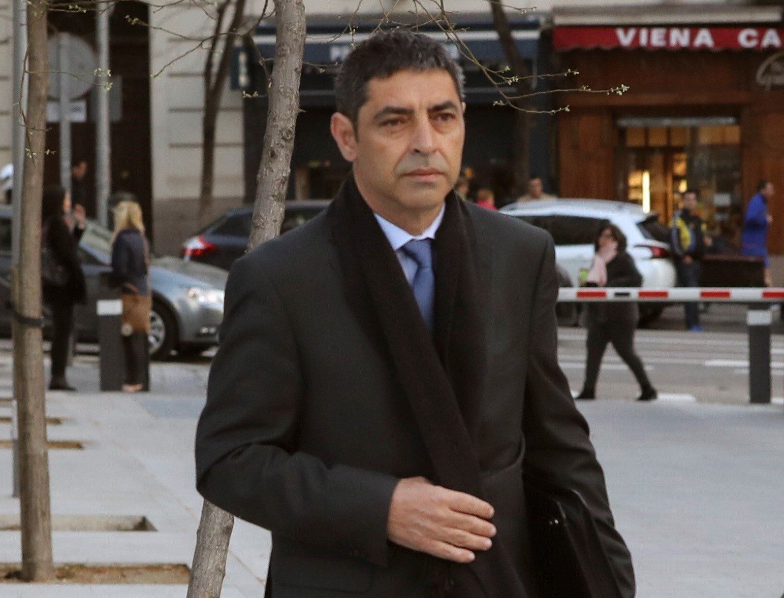 El mayor de los Mossos Josep Lluís Trapero acude a declarar ante la Audiencia Nacional de Madrid.