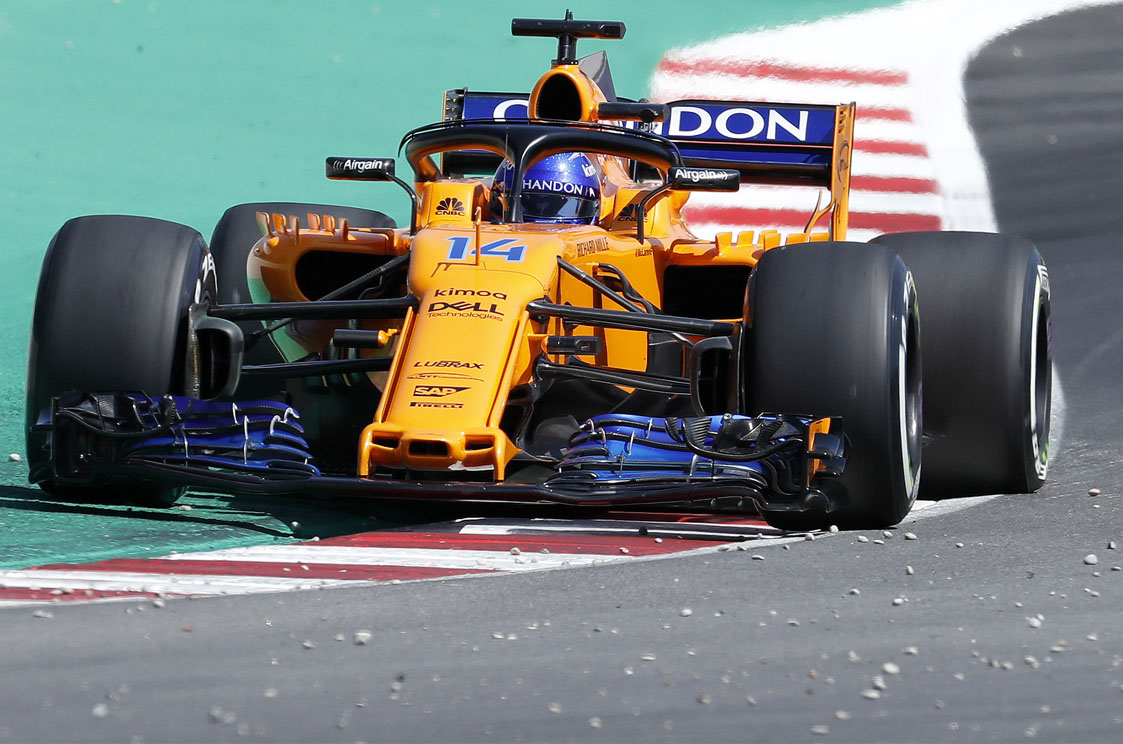 Fernando Alonso, en los entrenamientos libres del viernes.
