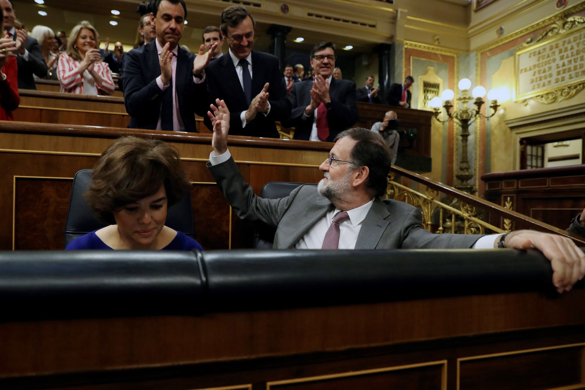 El presidente del Gobierno, Mariano Rajoy, en el Congreso.