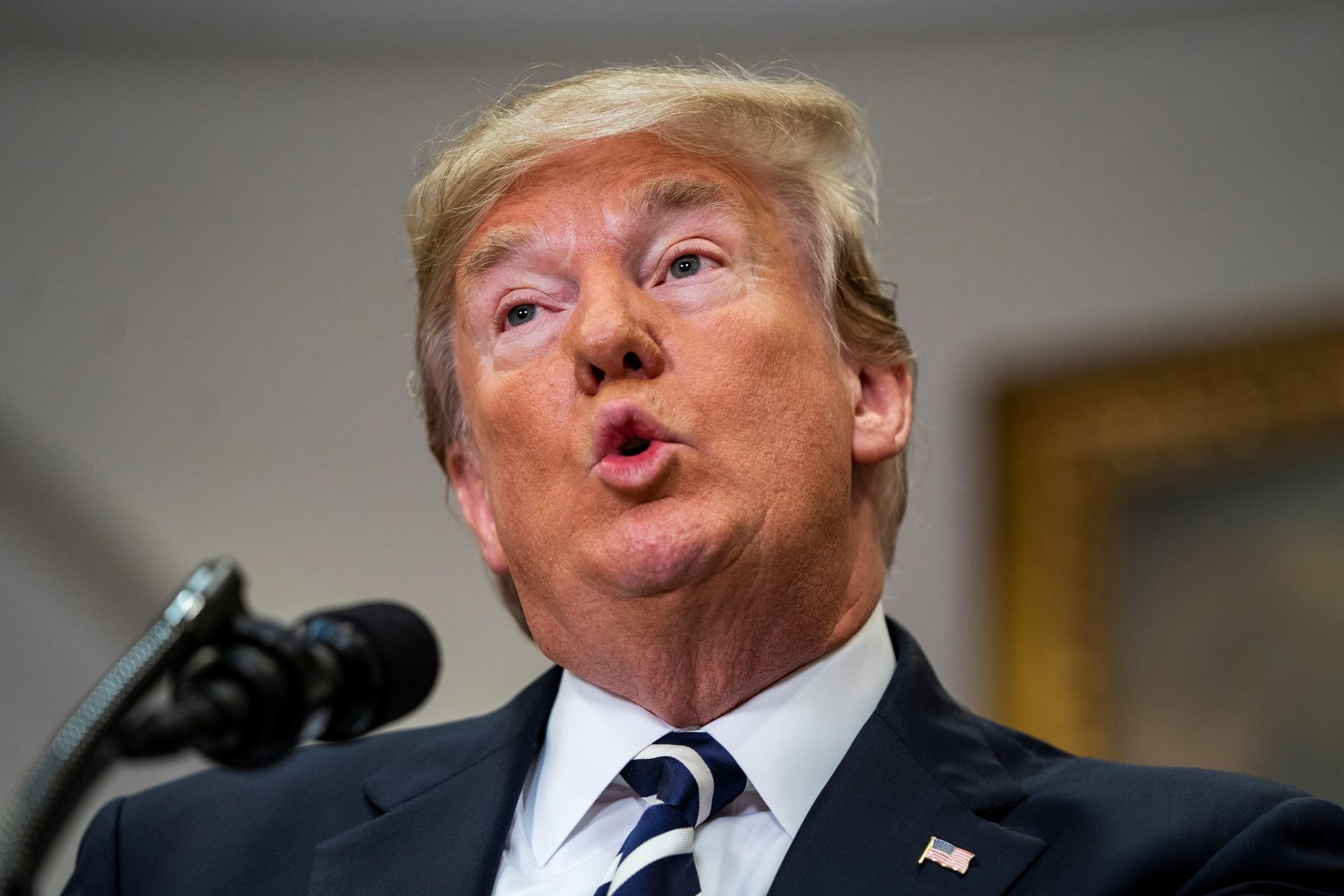 Donald Trump, en una ruedda de prensa sobre la cancelación de la cumbre bilateral con el líder nocoreano.