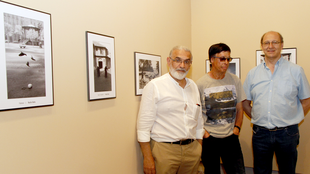 Velasco, Davía y Bueno, en la inauguración. /N. Llorente