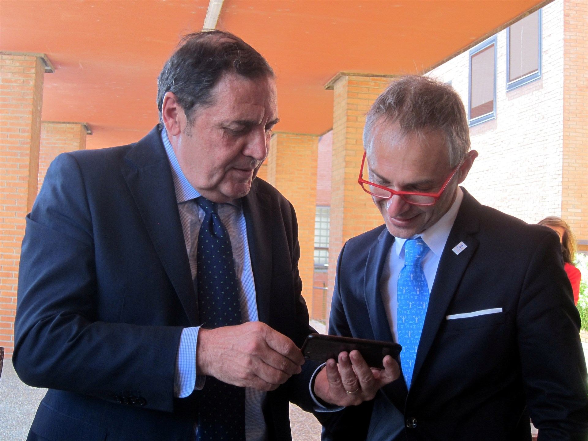 El consejero de Sanidad de la Junta de Castilla y León, Antonio María Sáez Aguado, ayer en Salamanca.